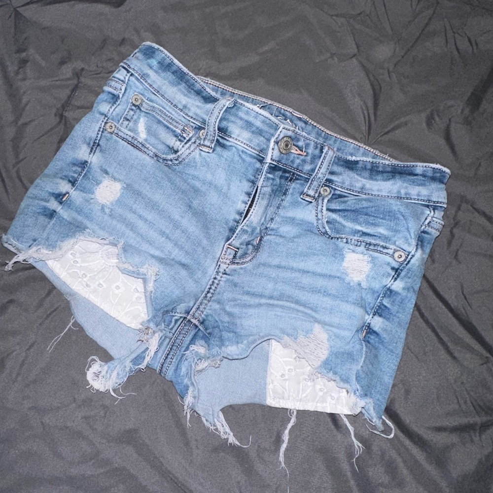 American Eagle Outfitters Light Blue Denim Shorts